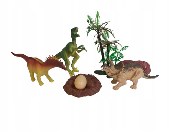 ANIMAL SET – Animal set with decorations – DINOSAURS – complete set