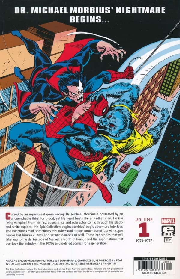 Morbius Epic Collection: The Living Vampire