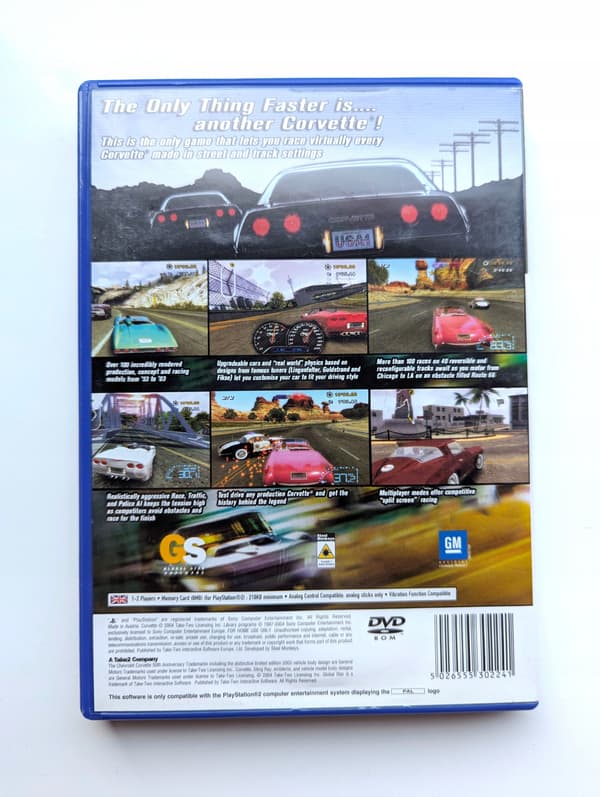 *** CORVETTE PLAYSTATION 2 PS2 PSX *** 3AAA