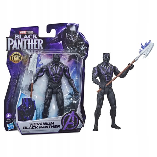MARVEL BLACK PANTHER FIGURINE VIBRANIUM BLACK PANTHER AVENGERS 15CM E1360