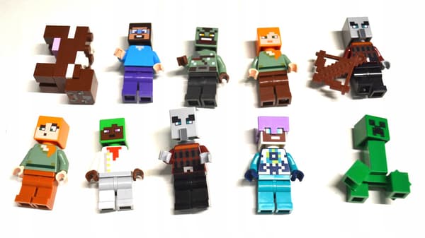 Lego Minecraft Minifigure Set, 10 pieces