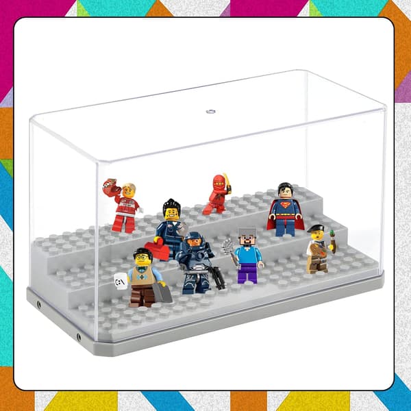 TRANSPARENT DISPLAY CASE FOR COLLECTOR’S FIGURINES – ELEGANT, THREE-TIERED