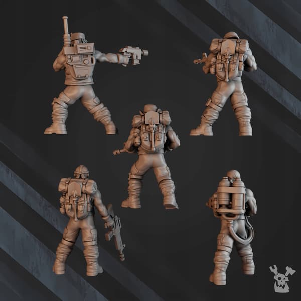 Green Hell Division Infantry Squad (pre-assembled)