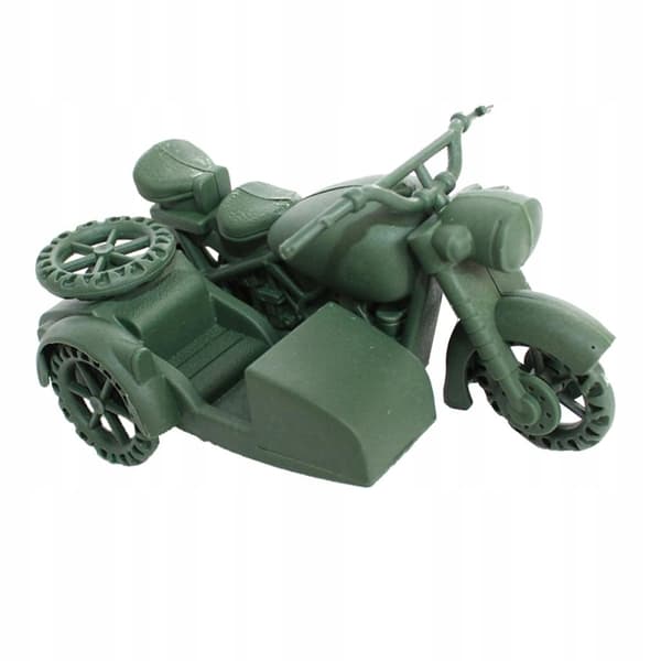 Simulation base German motorbike Sandy landscape Soldier figures