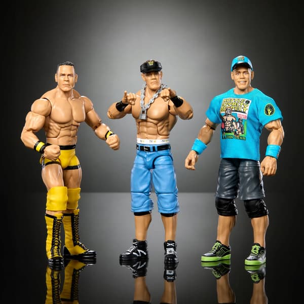 MATTEL WWE Elite John Cena Figures, set of 3