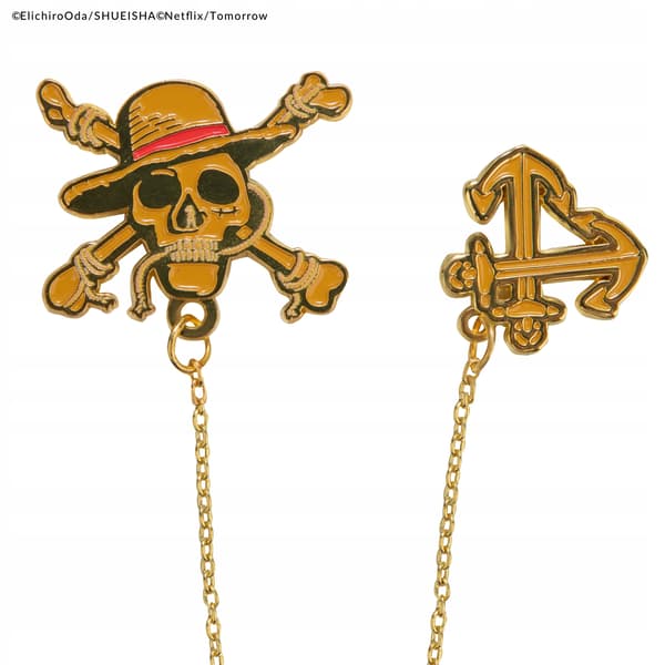 Bookmark with a chain and Luffy’s skull, One Piece
