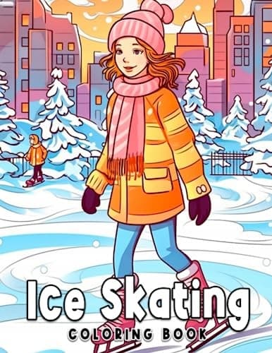 Ice Skating Colouring Book