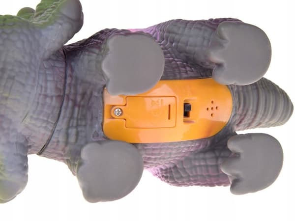 Interactive rubber Triceratops dinosaur figurine with sound – it ROARS