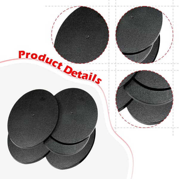 5 Oval Tabletop Game Model Bases – Gaming Accessories – Display Board