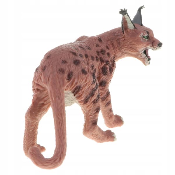 Plastic Life Jungle Leptailurus Serval Figurine Toy Play Set