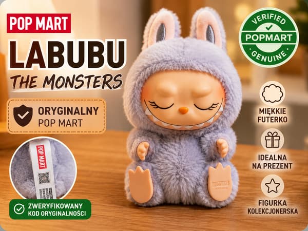 Original POP MART Labubu The Monsters Plush Rabbit Figurine