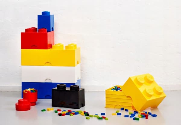 LEGO Storage Brick pen holder, red, for storage