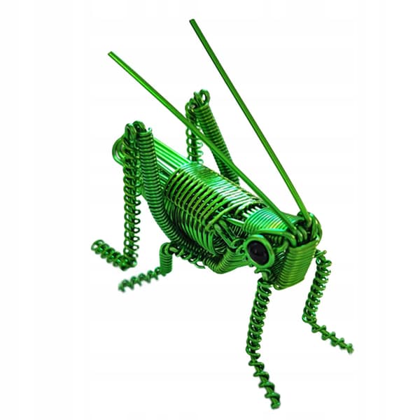 Grasshopper model, grasshopper sculpture, handmade grasshopper figurine