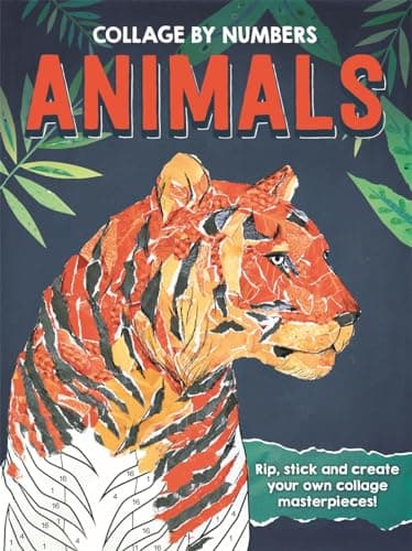 COLLAGE BY NUMBERS: ANIMALS (BOOK)
