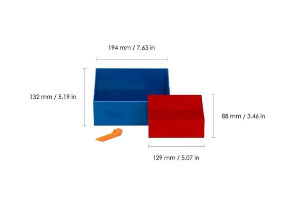 LEGO Dustpan Set with Diverter (Grey/Black) LEGO