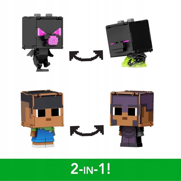 Minecraft Flippin' Figs 2 Transforming Figures: Sunny & Ender Dragon JCN27