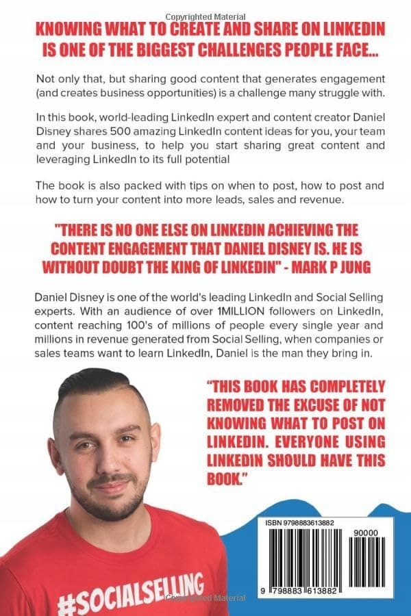 Disney, Daniel: 500 LinkedIn Content Ideas: + 100 ChatGPT Prompts