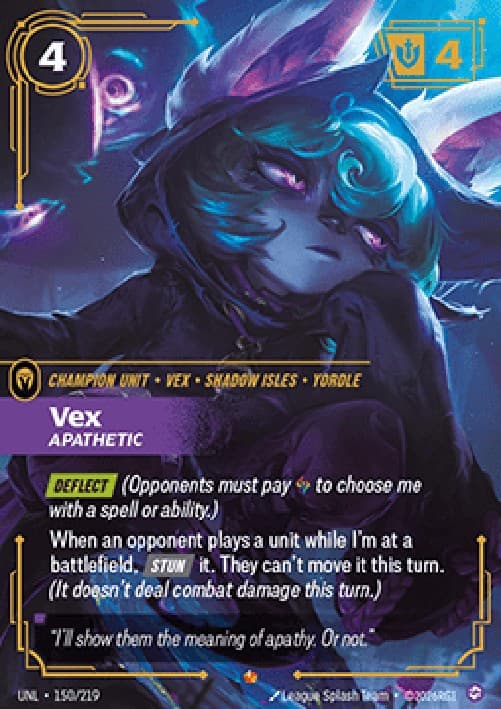 Riftbound UNL Vex, Apathetic