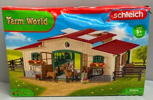 Schleich Horse Stable with Accessories 42195 – PLEASE READ THE DESCRIPTION!