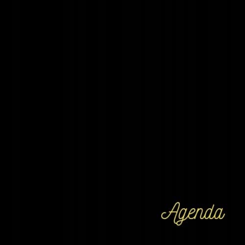 Notebook Diary Agenda Office Simple, black: 8.25 x 8.25 in, 120-page diary