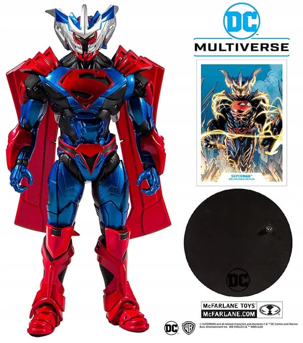 Large SUPERMAN UNCHAINED DC Multiverse figurine, 18 cm