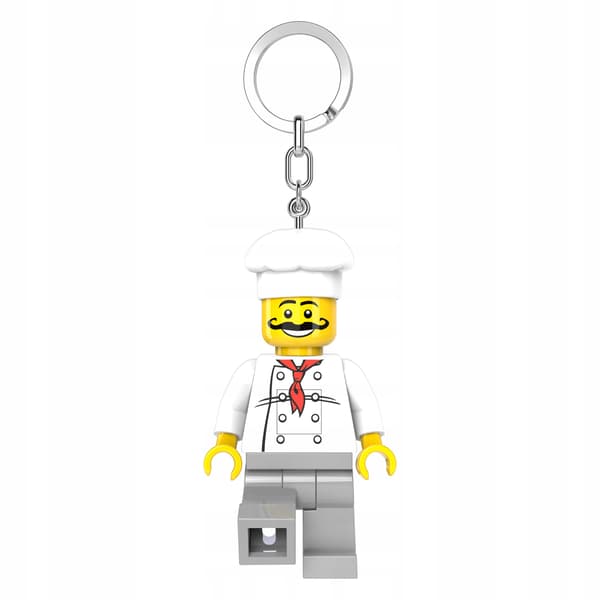 LEGO Keyring: Chef, Baker and Restaurant – Keyring with LED torch