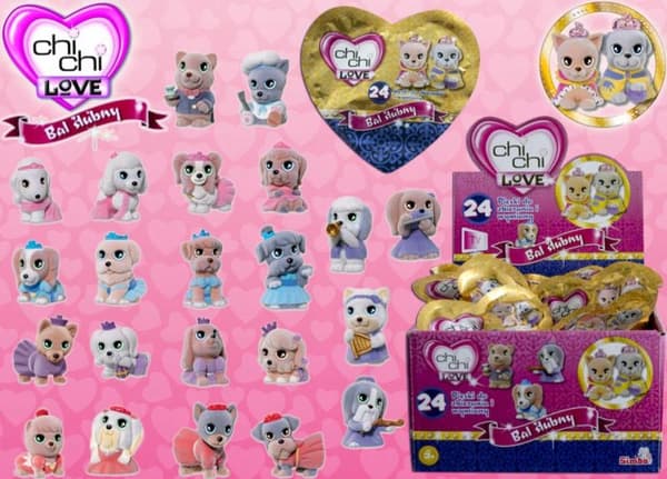 CHI CHI BAL POUCH – FLOCKED FIGURINE, 10 + 1 PCS