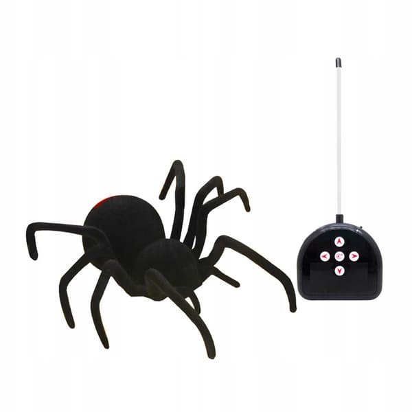 Remote control Scary, terrifying soft plush infrared spider Halloween gift D