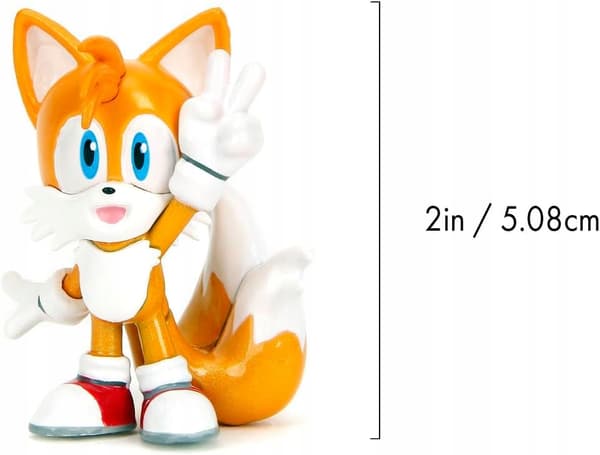 Jada Sonic the Hedgehog collectable figurine, 7 cm, metal, random selection, 1 piece
