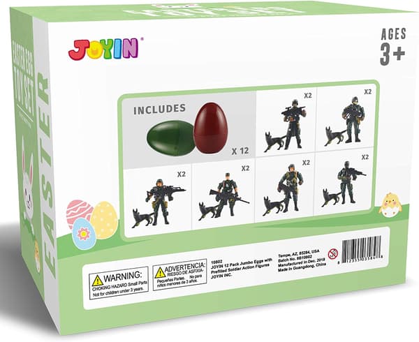 Joyin Surprise Eggs – Soldier Figures, 12-pack
