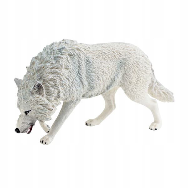 Wolf figurine Handicrafts Desk decorations Collection Cake toppers White
