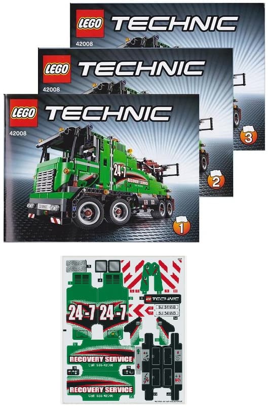LEGO INSTRUCTIONS + STICKERS Technic – Service Truck 42008 2013