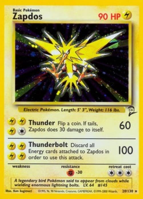 Pokemon TCG Zapdos