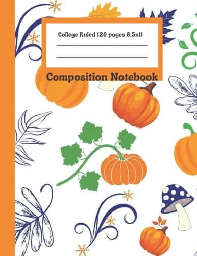 Halloween Composition Book: College-ruled notebook | Lined journal | 120