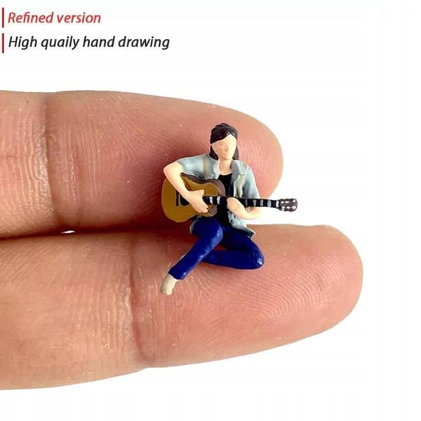3x 1:64 Hand-painted figurines – Sand Collection table decorations in blue