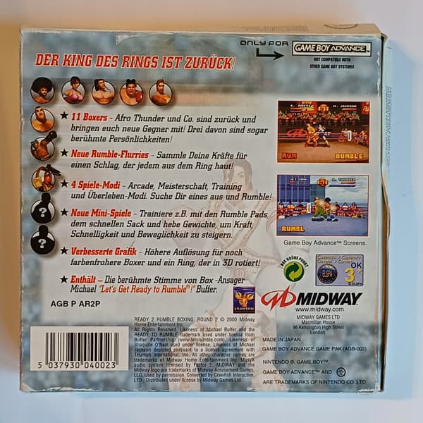 Ready 2 Rumble Boxing Round 2, Nintendo GBA