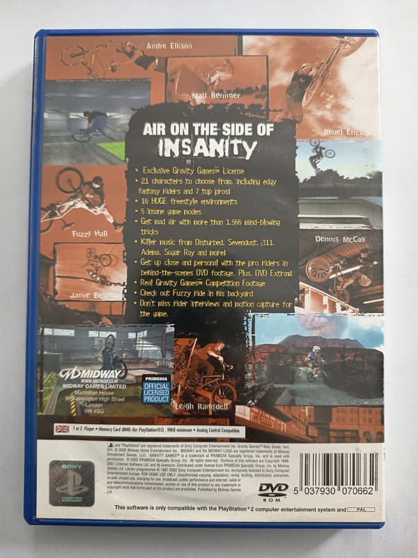 Gravity Games Bike for PlayStation 2 (PS2) – English version, complete set