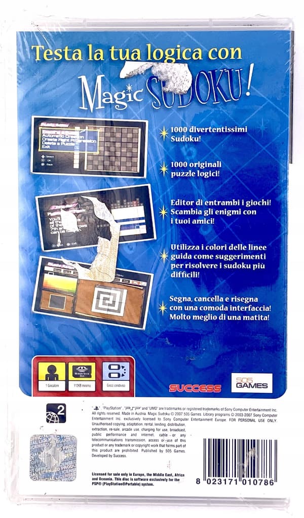 Magic Sudoku / PSP / NEW / WRAP-AROUND PACKAGING