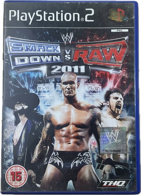 SMACKDOWN VS RAW 2011 WWE disc – in very good condition – complete PS2 set