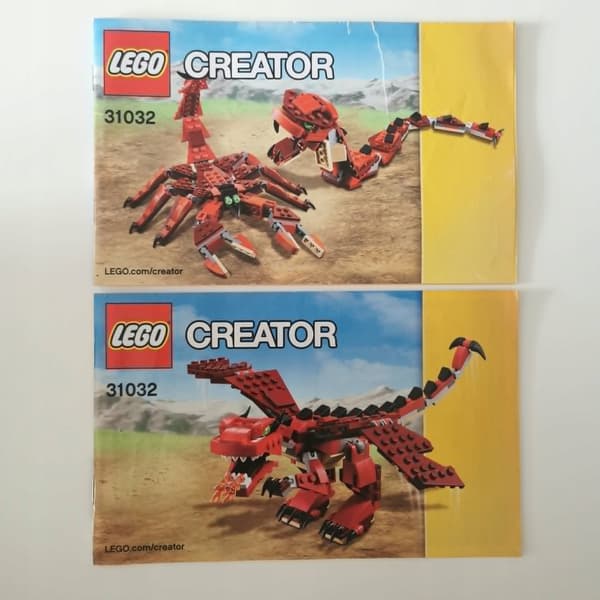 LEGO 31032 Creator 3-in-1 Red Creatures – SECOND-HAND, COMPLETE SET