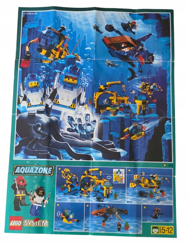 LEGO LEAFLET Poster 1995 Aquazone 4.100.048-EU/OS