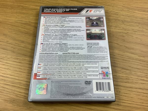 F1 04 FORMULA 1 disc – in very good condition, Polish version, PS2