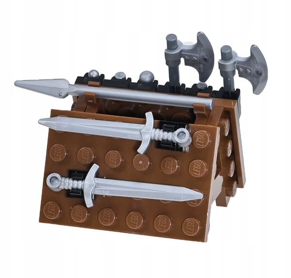 LEGO Castle weapons – armoury: sword, crossbow, bow, shield for knights