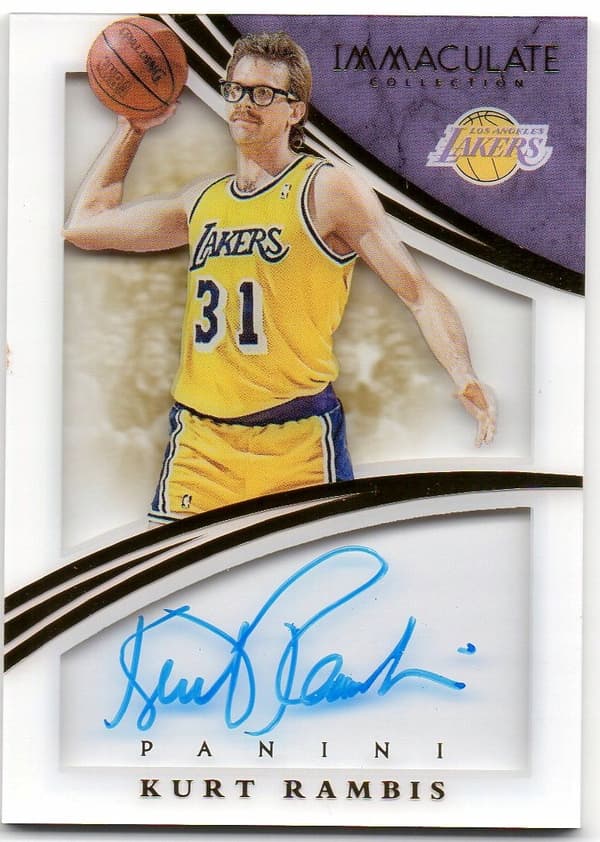 2014–15 Panini Immaculate Shadowbox Signatures Kurt Rambis /49 Autograph