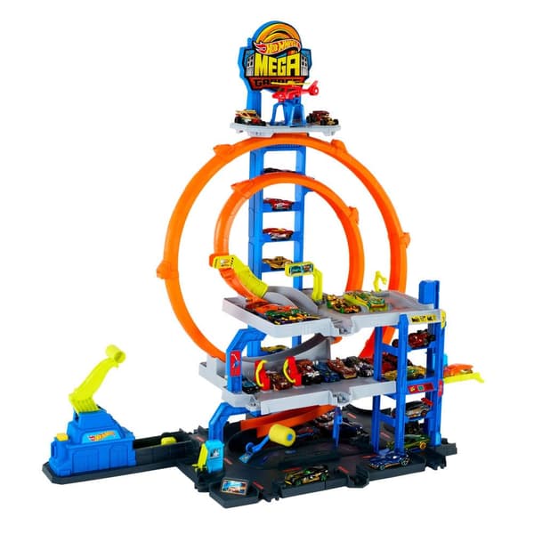Hot Wheels Mega Loop Garage 3-Level Set JLC05