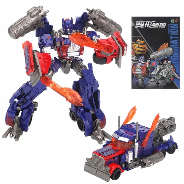 A 2-in-1 robot in a moving toy lorry for children