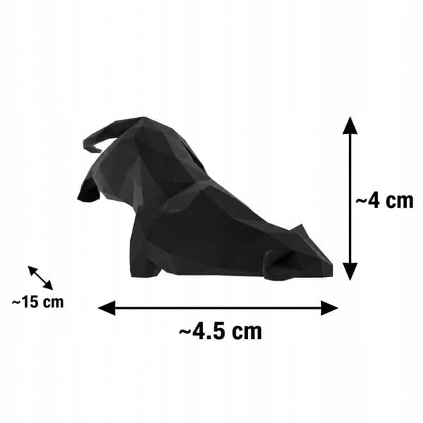 LOW-POLY PANTHER FIGURINE – GEOMETRIC DECORATION – MANY COLOURS