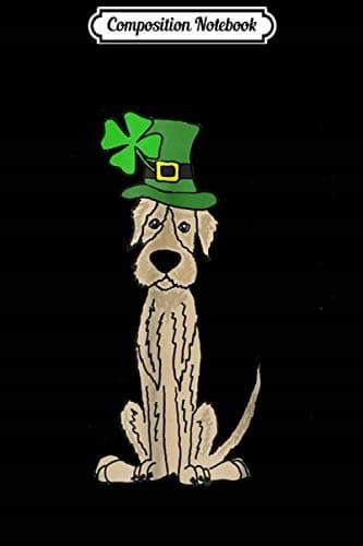 Composition Notebook: Smiletodaytees Fun Irish Wolfhound St Patrick’s Day