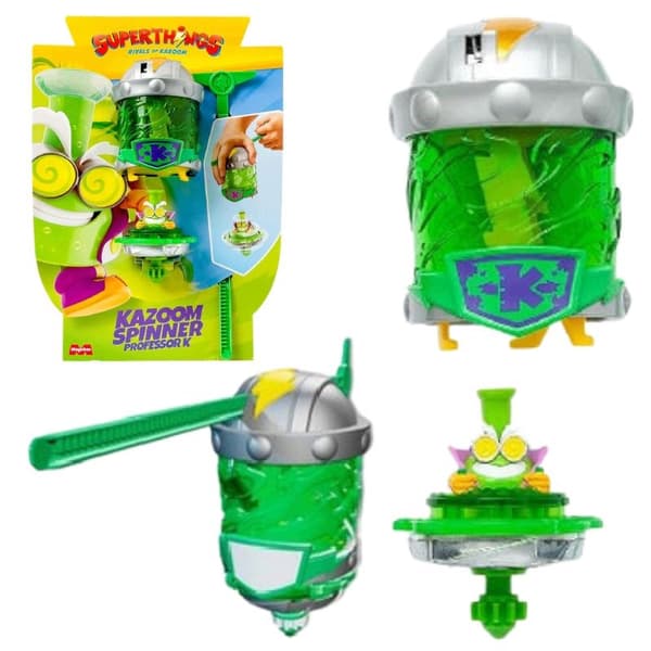 SUPERTHINGS KAZOOM SPINNER MAGICBOX TOY FIGURINE FOR CHILDREN WITH A FIGURINE