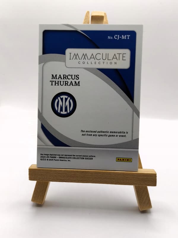 Panini Immaculate 2024/2025 Card: Marcus Thuram Inter Jersey – Limited Edition 08/49